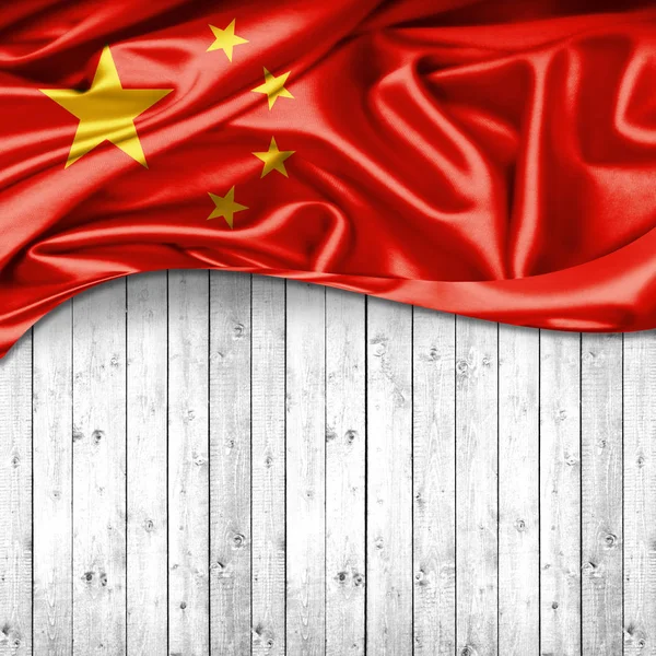 Bandera China Con Espacio Copia Para Texto Ilustración — Foto de Stock