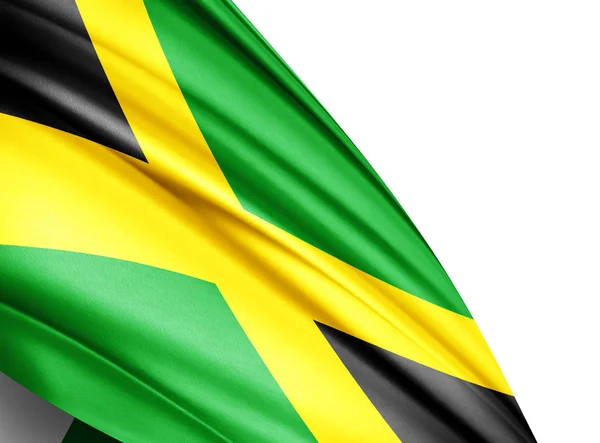 Bandeira Jamaica Com Espaço Cópia Para Seu Texto Ilustração — Fotografia de Stock