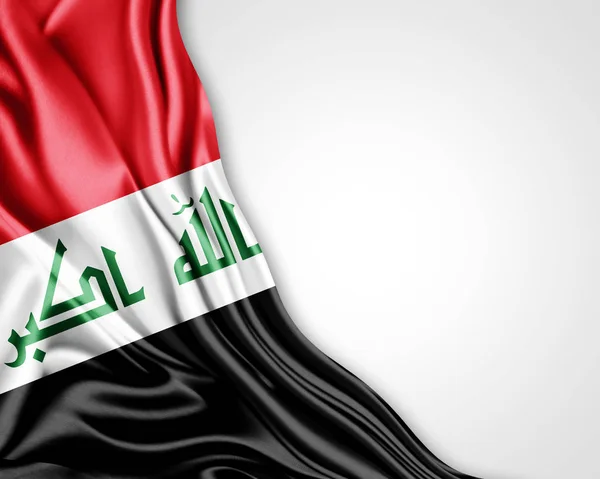 Flaga Iraku Kopia Miejsce Twój Tekst Ilustracje — Zdjęcie stockowe