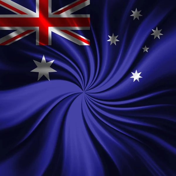 Bandera Australia Con Espacio Copia Para Texto Ilustración —  Fotos de Stock