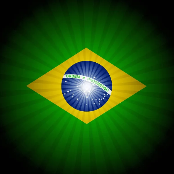 Бразильський Прапор Абстрактний Фон Ілюстрація — стокове фото