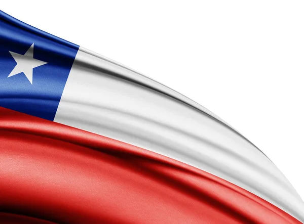 Flaga Chile Kopia Miejsce Twój Tekst Ilustracje — Zdjęcie stockowe