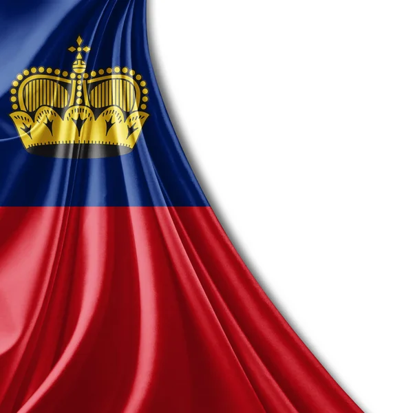 Flaggan Liechtenstein Med Kopia Utrymme För Din Text Illustration — Stockfoto