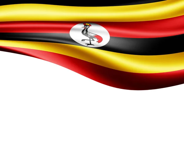 Flagge Von Uganda Mit Kopierplatz Für Ihren Text Illustration — Stockfoto