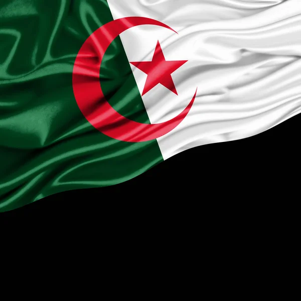 Drapeau Algérie Avec Espace Copie Pour Votre Texte Illustration — Photo