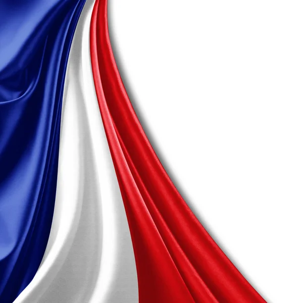 Vlag Van Frankrijk Met Kopie Ruimte Voor Tekst Illustratie — Stockfoto