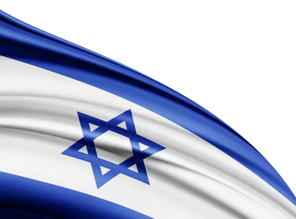 Bandera Israel Con Espacio Copia Para Texto Ilustración — Foto de Stock