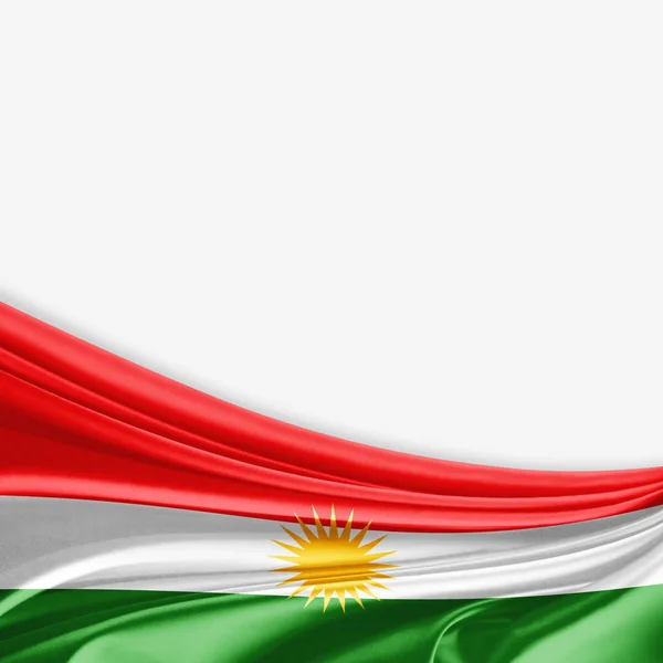 Vlajka Kurdistánu Kopie Prostor Pro Ilustraci Textu — Stock fotografie