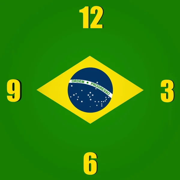 Brazil Flag Copy Space Your Text Images — Stock Photo, Image