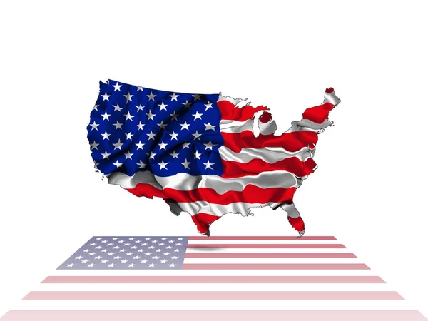 Vlajka Usa Kopií Prostor Pro Text Nebo Obrázky — Stock fotografie