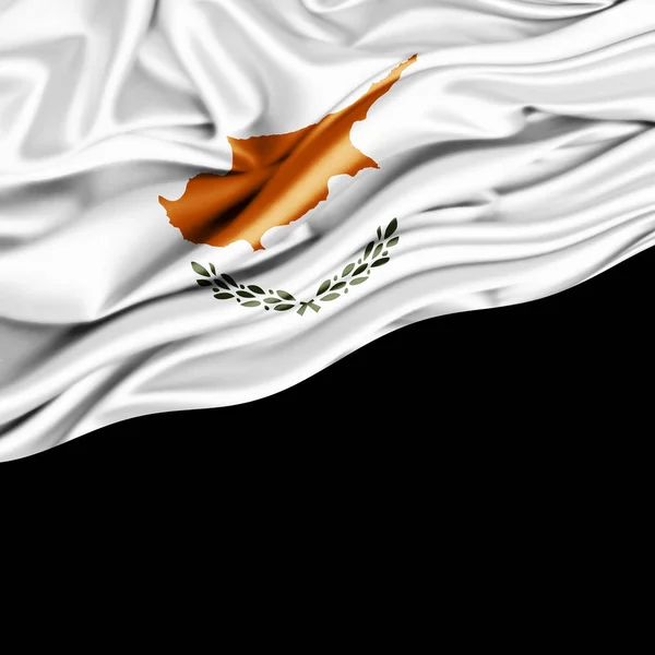 Flag Cypern Med Kopi Plads Til Din Tekst Illustration - Stock-foto