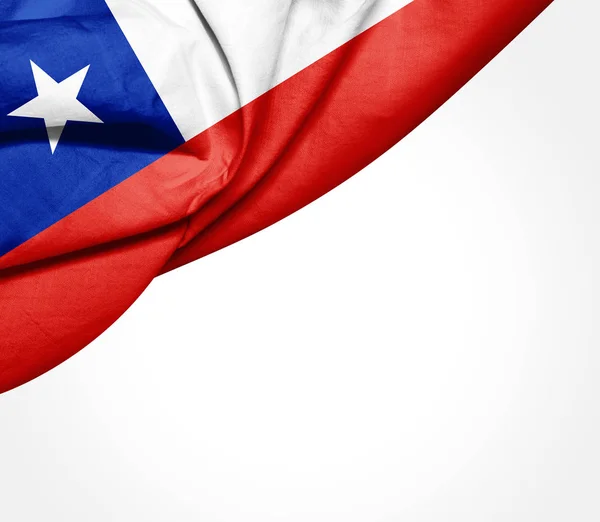 Flagge Von Chile Mit Kopierplatz Für Ihren Text Illustration — Stockfoto