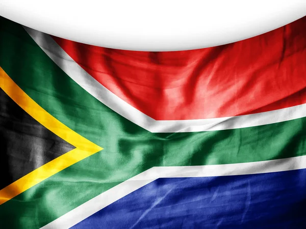 南非国旗与复制空间为您的文本 — 图库照片