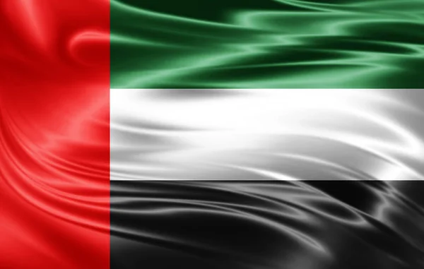 Másol Szöveg Illusztráció Helyet Egyesült Arab Emírségek Zászlaja — Stock Fotó