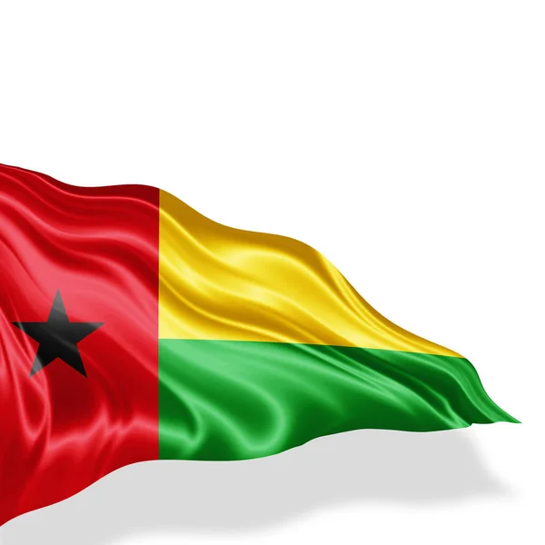 Flagge Von Guinea Bissau Mit Kopierplatz Für Ihren Text Illustration — Stockfoto