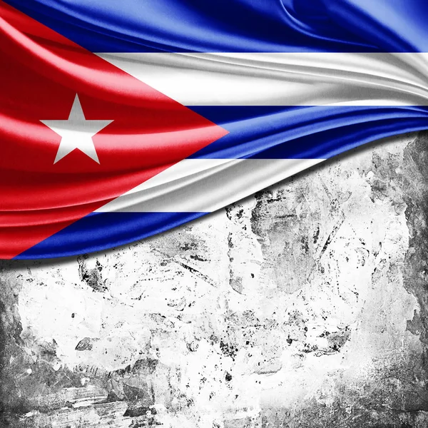 Bandeira Cuba Com Espaço Cópia Para Seu Texto Ilustração — Fotografia de Stock