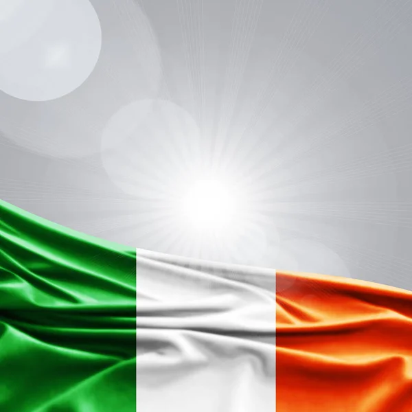 Bandera Irlanda Con Espacio Copia Para Texto Ilustración —  Fotos de Stock