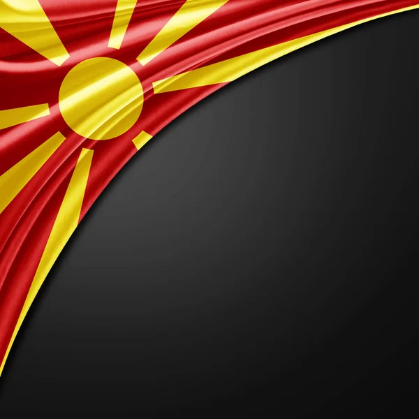 Flag Macedonia Copy Space Your Text Illustration — Stock Photo, Image