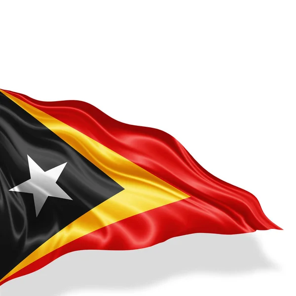 Másol Szöveg Illusztráció Helyet Kelet Timor Zászlaja — Stock Fotó