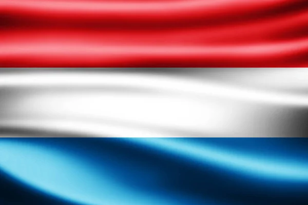 Vlag Van Luxemburg Met Kopie Ruimte Voor Tekst Illustratie — Stockfoto