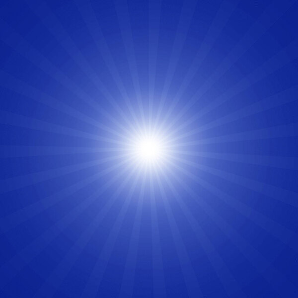 sun with  rays abstract background - Illustration