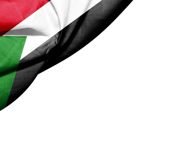 Súdánská Vlajka Kopií Prostor Pro Ilustraci Textu — Stock fotografie