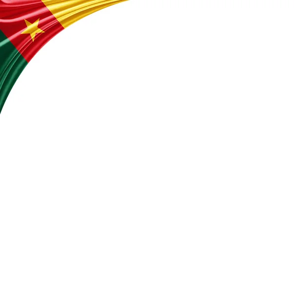 Vlajka Kamerunu Kopie Prostor Pro Ilustraci Textu — Stock fotografie