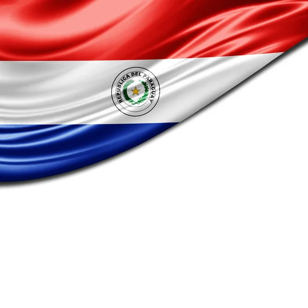 Bandeira Paraguai Com Espaço Cópia Para Seu Texto Ilustração — Fotografia de Stock