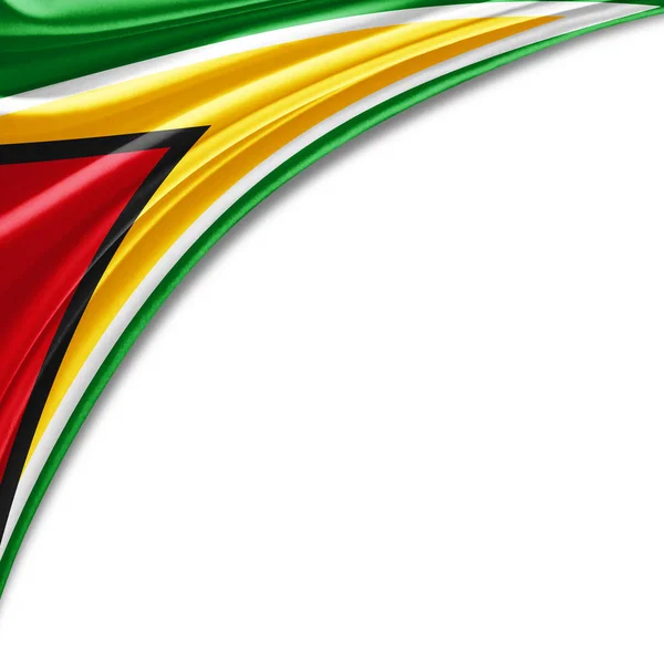 Flag Guyana Copy Space Your Text White Background Illustration — Stock Photo, Image