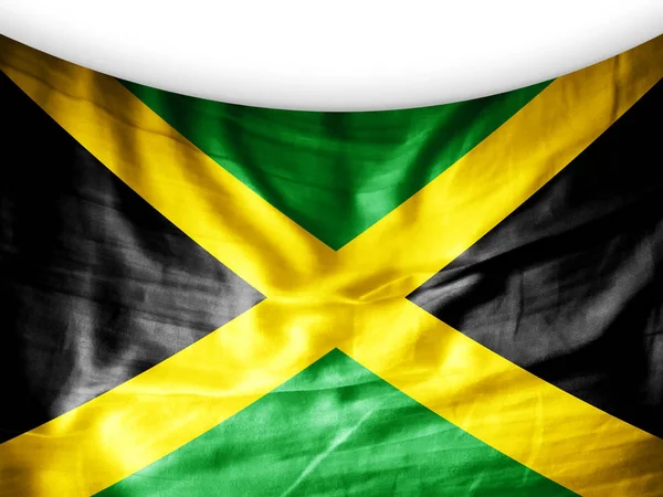 Bandeira Jamaica Com Espaço Cópia Para Seu Texto Ilustração — Fotografia de Stock