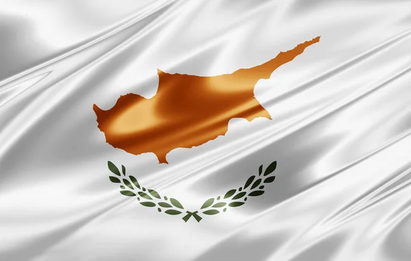 Flagge Zyperns Mit Kopierplatz Für Ihren Text Illustration — Stockfoto