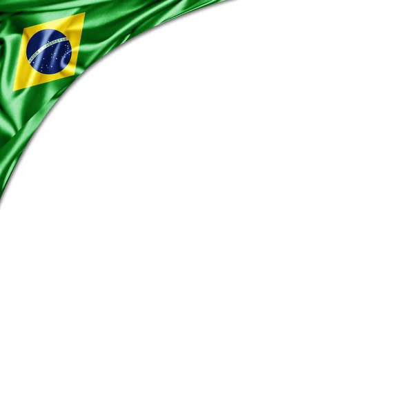 Прапор Бразилії Місцем Копіювання Вашого Тексту Або Зображень — стокове фото