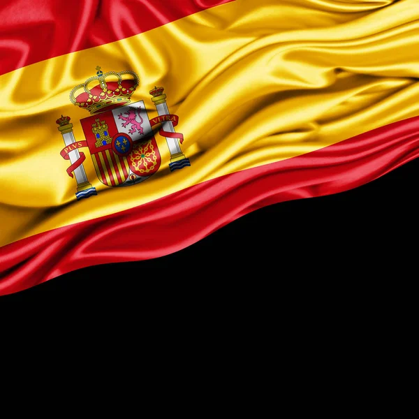 Bandera España Con Espacio Copia Para Texto Ilustración — Foto de Stock