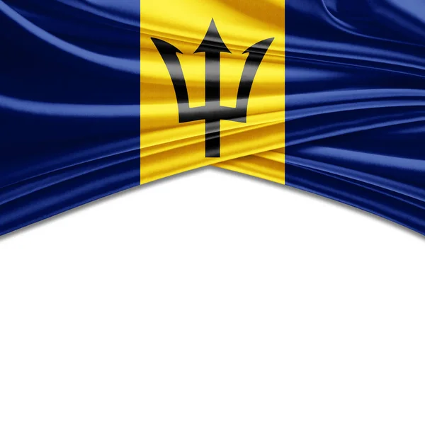 Флаг Барбадоса Местом Копирования Текста Иллюстрация — стоковое фото
