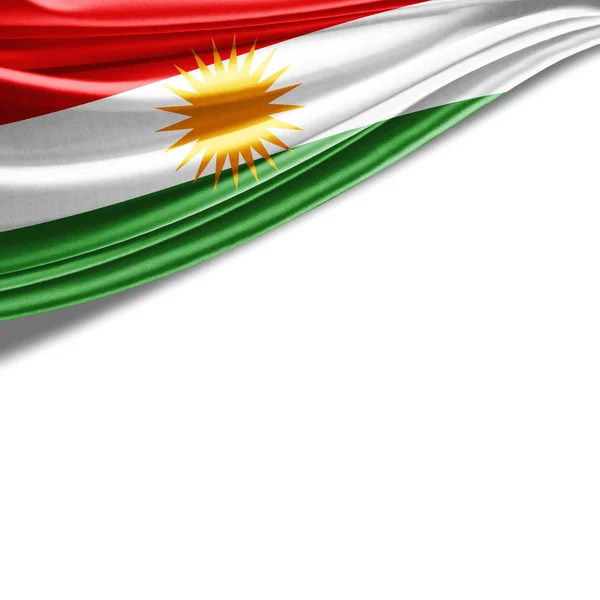 Flagge Von Kurdistan Mit Kopierplatz Für Ihren Text Illustration — Stockfoto