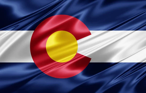 Bandeira Colorado Com Espaço Cópia Para Seu Texto Ilustração — Fotografia de Stock