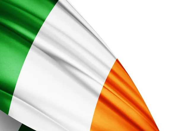 Vlag Van Ierland Met Kopie Ruimte Voor Tekst Illustratie — Stockfoto