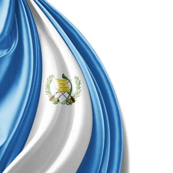 Guatemala bayrağı ile kopya alanı metin - 3d çizim için    