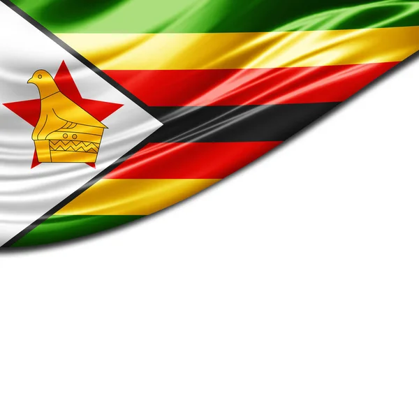 Flag Zimbabwe Copy Space Your Text Illustration — Stock Photo, Image