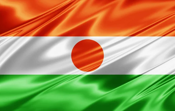 Bandera Níger Con Espacio Copia Para Texto Ilustración —  Fotos de Stock