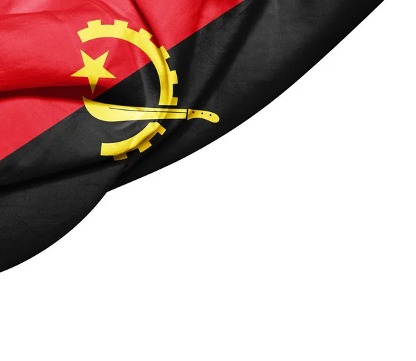 Bandera Angola Con Espacio Copia Para Texto Ilustración —  Fotos de Stock