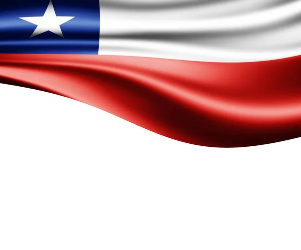 Bandeira Chile Com Espaço Cópia Para Seu Texto Ilustração — Fotografia de Stock