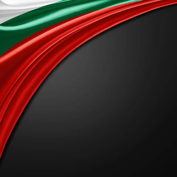Σημαία Της Βουλγαρίας Αντίγραφο Χώρο Για Κείμενο Απεικόνιση — Φωτογραφία Αρχείου