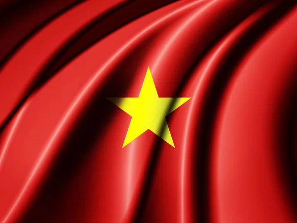テキスト イラストのコピー スペースを持つベトナムの旗 — ストック写真
