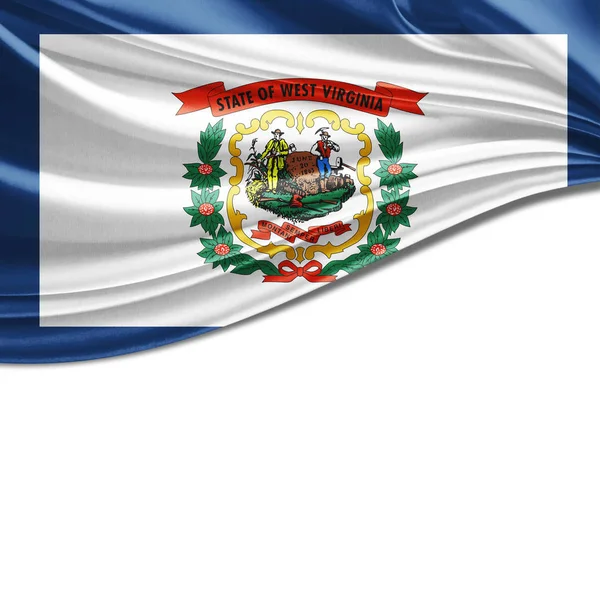 Bandera West Virginia Con Espacio Copia Para Texto Imágenes — Foto de Stock