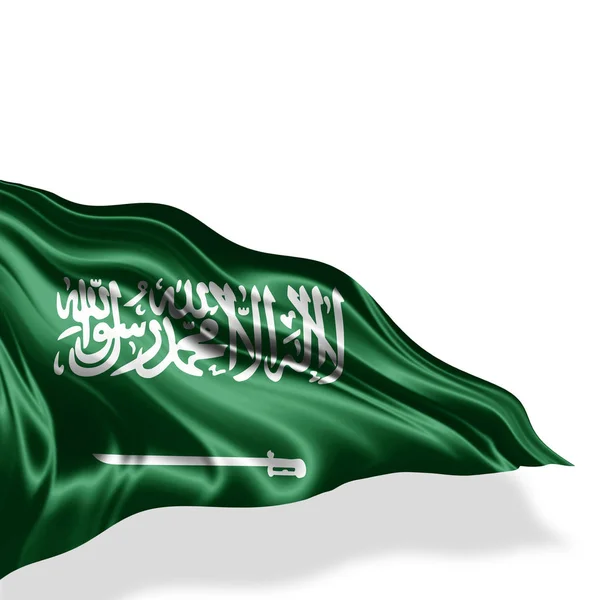 Flagge Von Saudi Arabien Mit Kopierplatz Für Ihren Text Illustration — Stockfoto