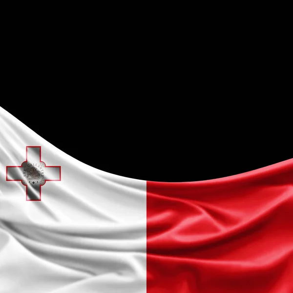 Σημαία Της Μάλτας Αντίγραφο Χώρο Για Κείμενο Απεικόνιση — Φωτογραφία Αρχείου