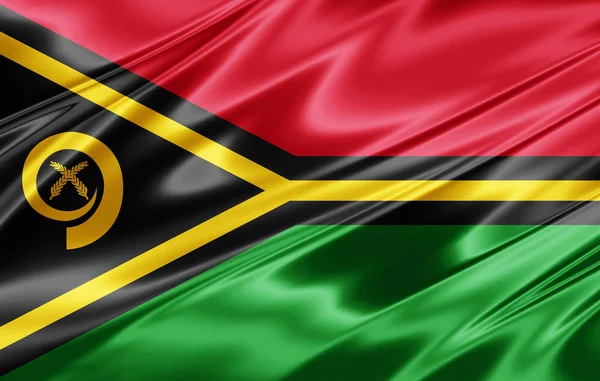 Bandera Vanuatu Con Espacio Copia Para Texto Ilustración — Foto de Stock