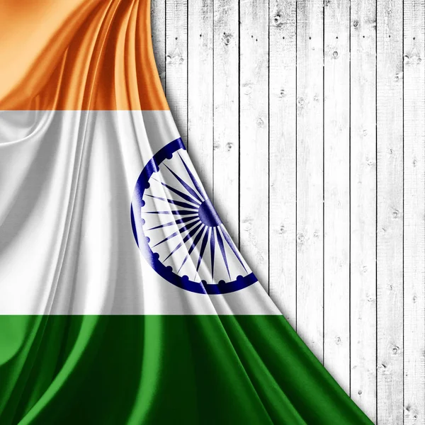 Vlag Van India Met Kopie Ruimte Voor Tekst Illustratie — Stockfoto