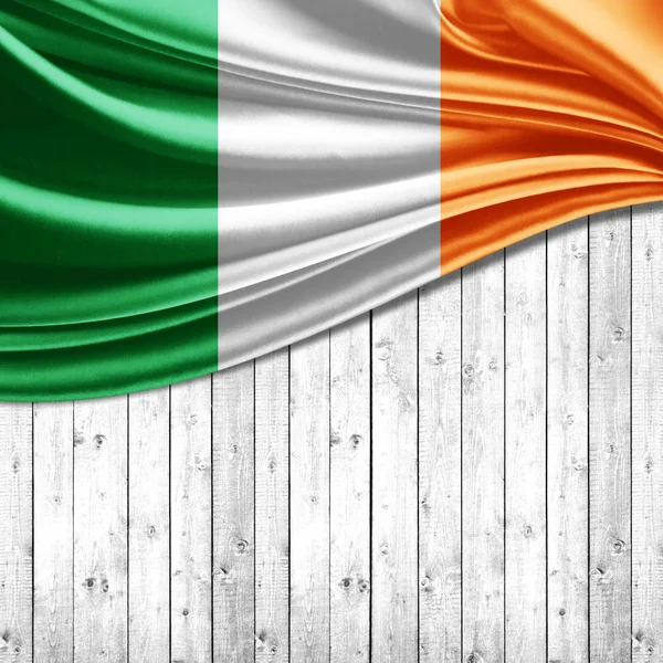 Bandiera Irlanda Con Spazio Copia Del Testo Illustrazione — Foto Stock